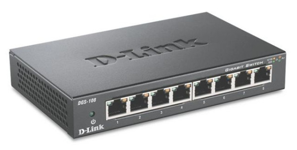 D-Link 8-Port Gigabit Unmanaged Desktop Switch DGS-108E