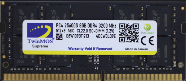 RAM SODIMM DDR4 8GB 3200MHz TwinMOS MDD48GB3200N