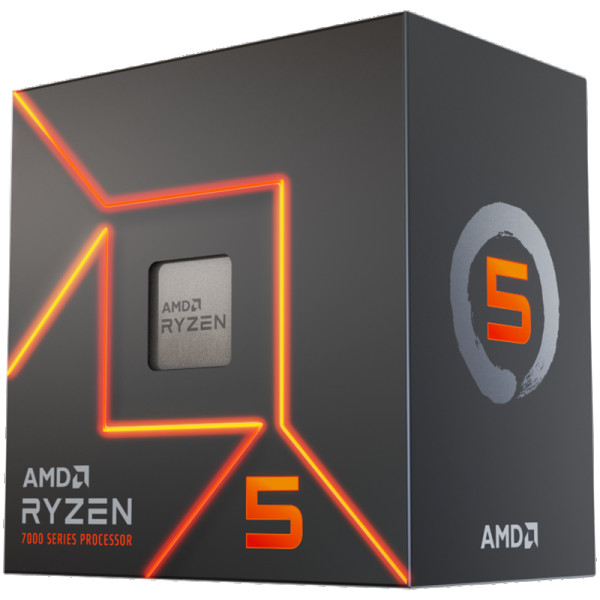 AMD Ryzen 5 7600 (AM5) Processor (PIB) with Wraith Stealth Cooler and Radeon Graphics ( 100-100001015BOX ) 