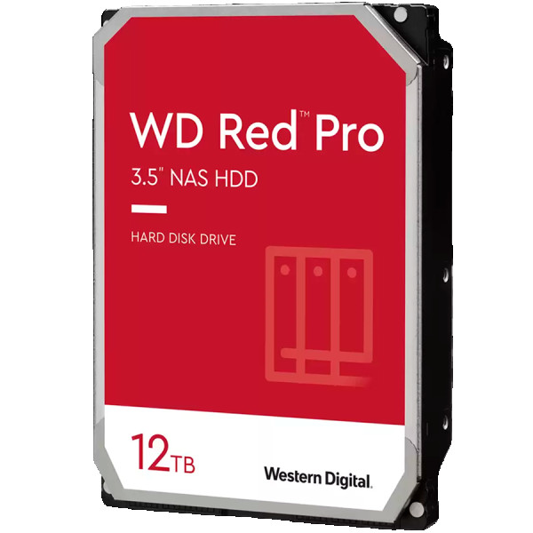 HDD Desktop WD Red Pro (3.5, 12TB, 256MB, 7200 RPM, SATA 6 Gbs) ( WD121KFBX ) 