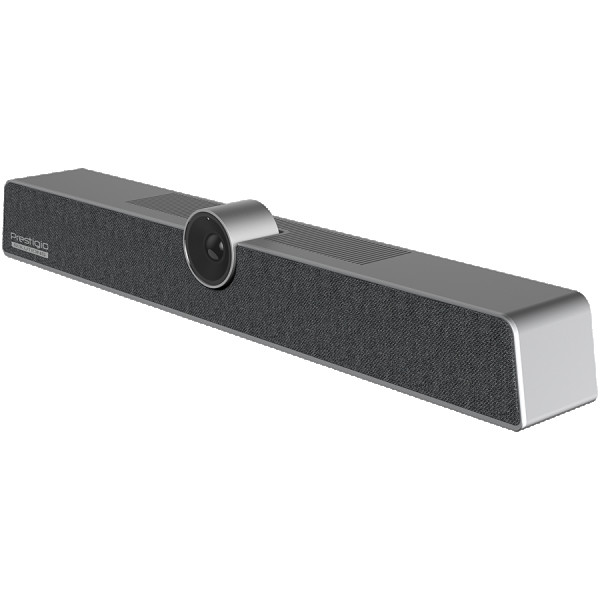 Prestigio Solutions Video Conferencing Collaboration Bar Alpha: UHD, 12MP, 6 mic, 8m (Range), Connection via USB Type-C or AUX ( PVCCU12M60