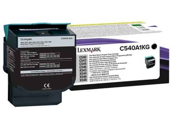 Toner LEXMARK C54x, X54x Return Programcrna' ( 'C540A1KG' ) 