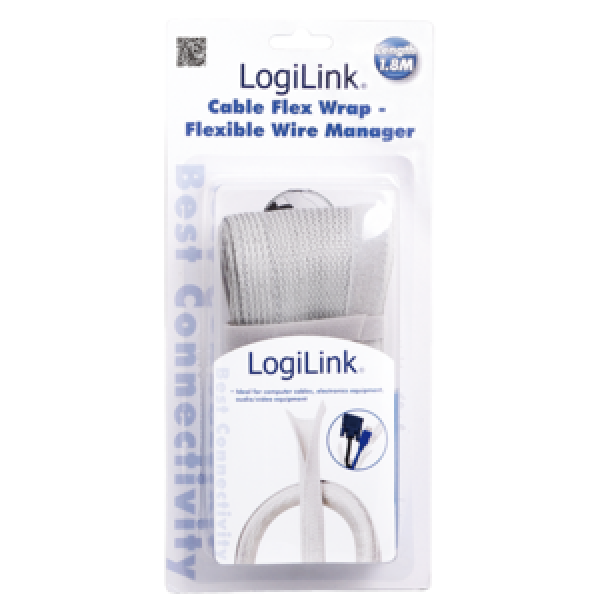 LogiLink fleksibilni dršač kablova 1.8m sivi ( 1466 )