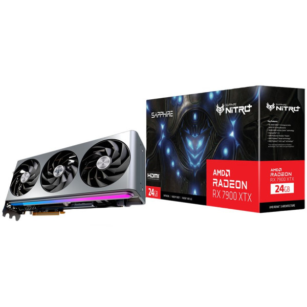 SAPPHIRE AMD RADEON NITRO+ RX 7900 XTX GAMING OC VAPOR-X 24GB GDDR6 384bit, 2680MHz  24Gbps, 2x DP, 2x HDMI, 3 fan, 3.5 slots ( 11322-01-40