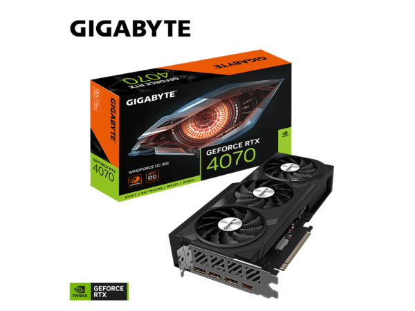 Grafička karta GIGABYTE GV-N4070WF30C-12GD WINDFORCE 1.012GBNVDGDDR6X192bit' ( 'GV-N4070WF3OC-12GD' ) 