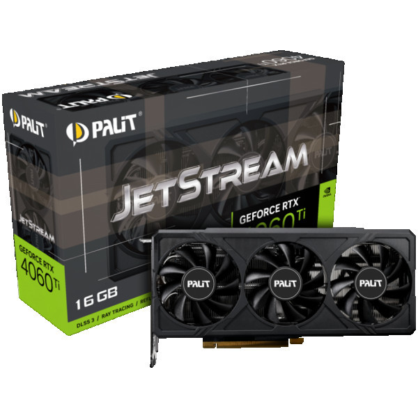 SVGA Palit Geforce RTX4060-Ti JetStream 16GB GDDR6X, NE6406T019T1-1061J