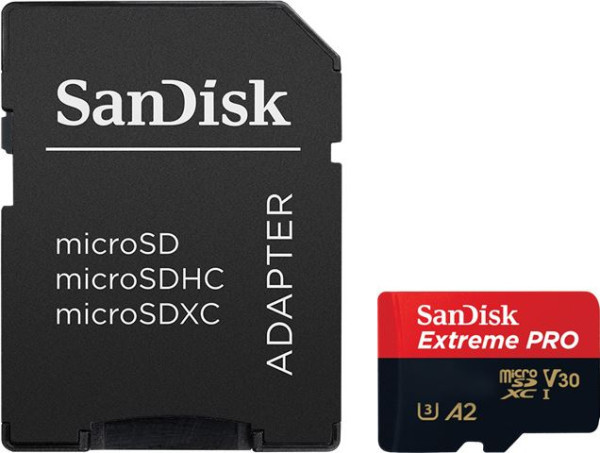 SDXC SanDisk 128GB Extreme Pro, SDSQXCD-128G-GN6MA + adapter