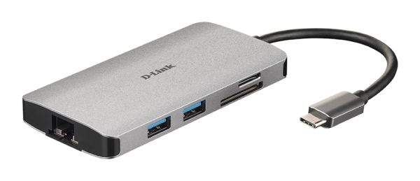 Docking D-Link DUB-M810 8in1 USB-C - HDMIUSB3.0x2CRPDGLAN