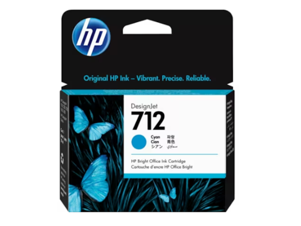 HP 712 29-ml Cyan DesignJet Ink Cartridge' ( '3ED67A' ) 