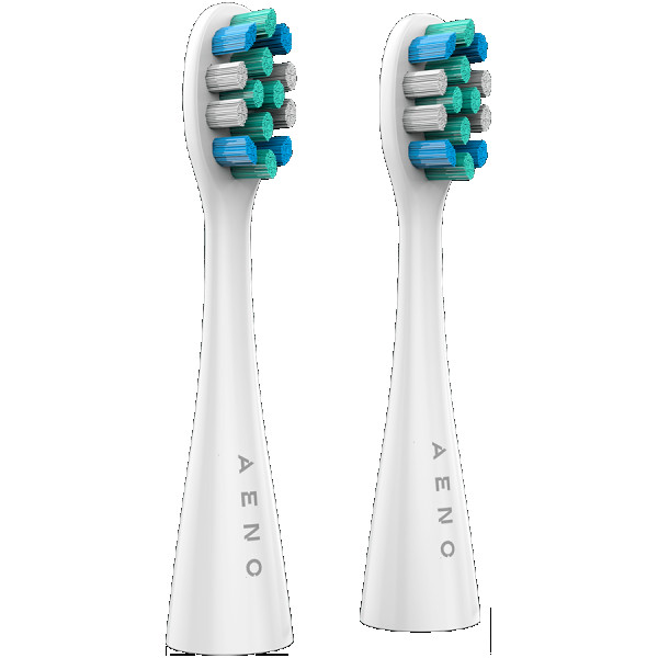 AENO Replacement toothbrush heads, White, Dupont bristles, 2pcs in set (for ADB0001SADB0002S) ( ADBTH1-2 ) 