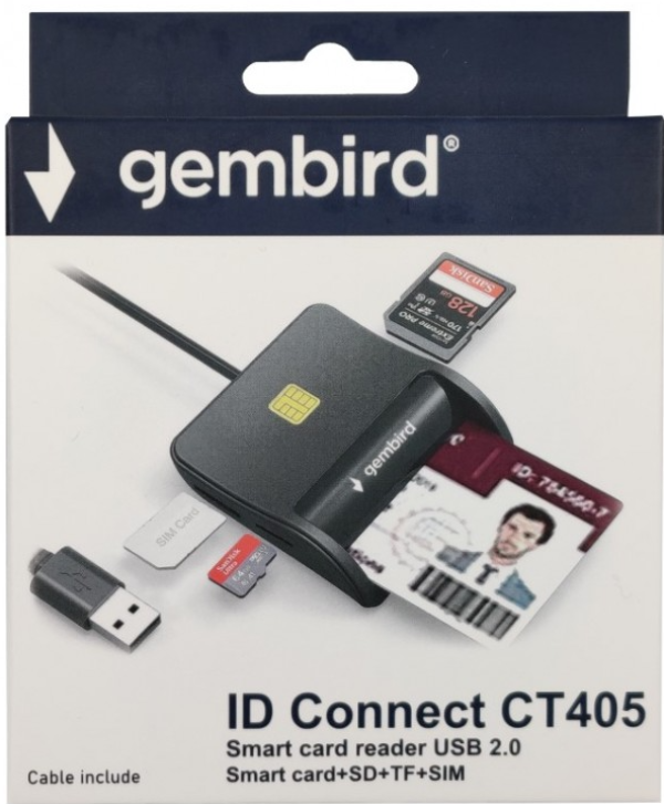 USB Smart Card Reader Gembird CRDR-CT405