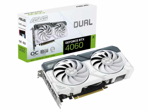 Grafička karta ASUS DUAL-RTX4060-O8G-WHITE NVD8GBGDDR6128bitbela' ( 'DUAL-RTX4060-O8G-W' ) 