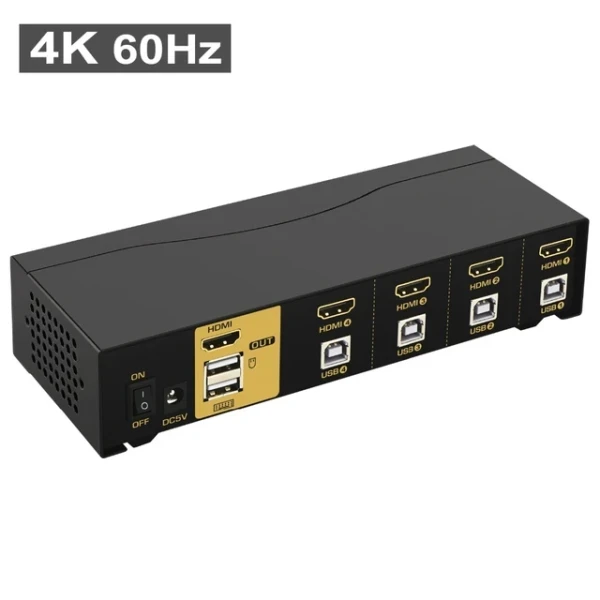 HDMI KVM USB svič CKL-94H2 4 ports HDMI 2.0 Compliant up to 4K HDTV, svič mode: push button  hotkey