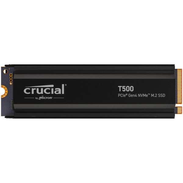 Crucial T500 2TB PCIe Gen4 NVMe M.2 SSD with heatsink, EAN: 649528940001 ( CT2000T500SSD5 ) 