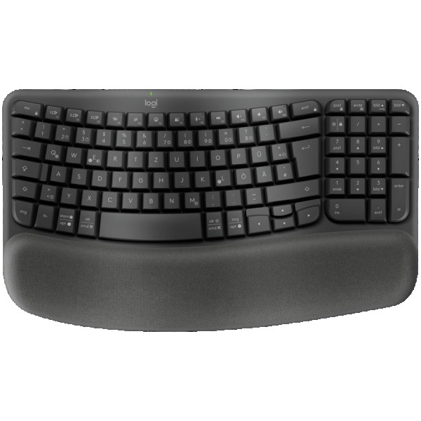 LOGITECH Wave Bluetooth ergonomic keyboard - GRAPHITE - US INTL - B2B ( 920-012334 ) 