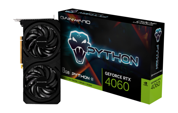 SVGA Gainward RTX4060 Python II 8GB GDDR6 128bit 3x DPHDMI, 4496