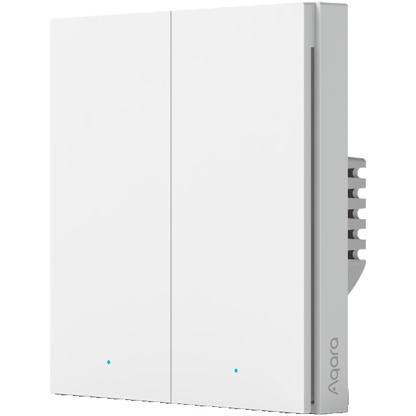 Aqara Smart Wall Switch H1 (no neutral, double rocker): Model No: WS-EUK02; SKU: AK072EUW01 ( WS-EUK02 ) 