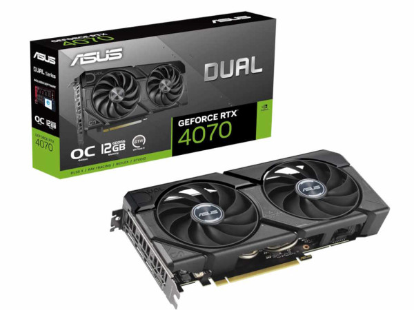 Grafička karta ASUS DUAL-RTX4070-O12GD6-EVO NVD12GBGDDR6192bitcrna' ( '90YV0LM0-M0NA00' ) 