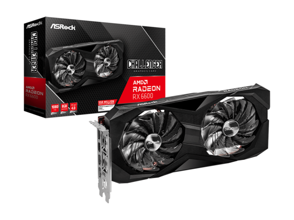 Grafička karta ASROCK Radeon RX 6600 Challenger D AMD8GBGDDR6128 bitcrna' ( 'RX6600 CLD 8G' ) 