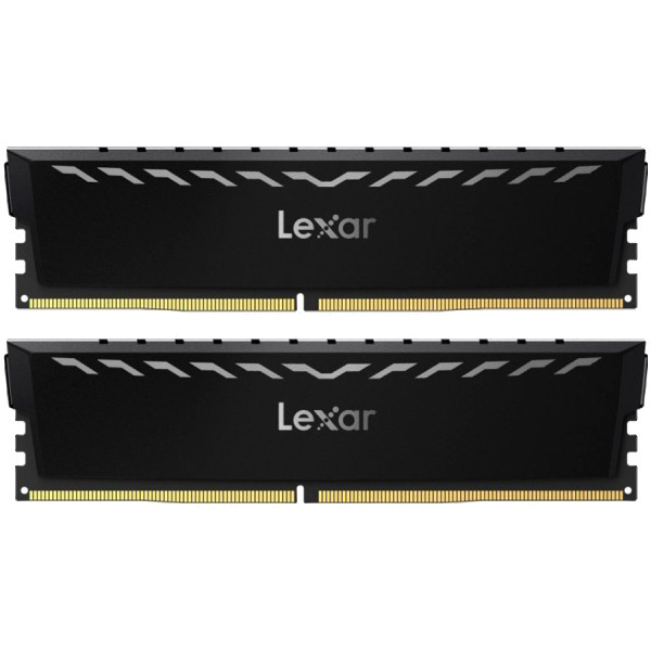 Lexar 2x8GB THOR DDR4 3600 UDIMM XMP Memory with Black heatsink. Dual pack, EAN: 843367133451 ( LD4U08G36C18LG-RGD ) 