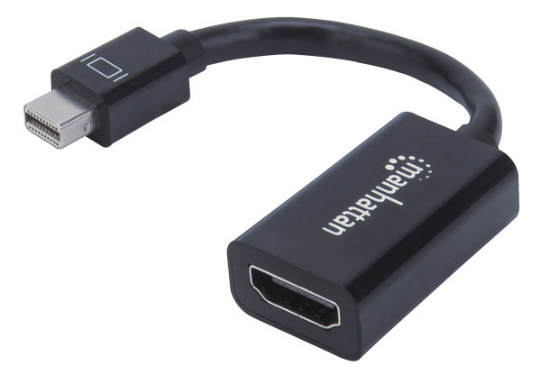 Adapter Manhattan 151528 Mini DisplayPortM - HDMI 1080p Crni