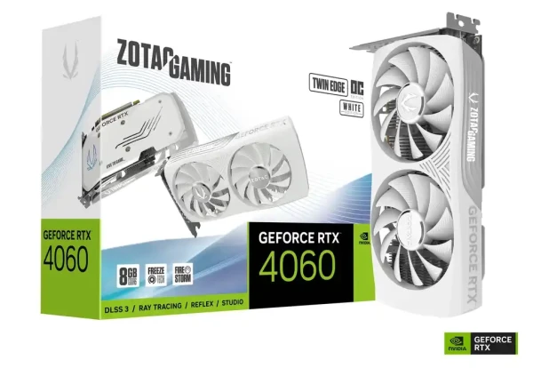 Grafička karta Zotac GAMING GeForce RTX 4060 Twin Edge OC White Edition 8GB DDR6 128 bit 3xDPHDMI