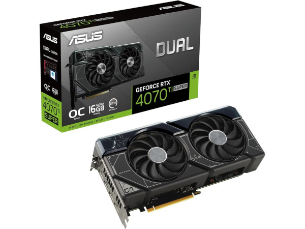 Grafička karta ASUS DUAL-RTX4070TIS-O16G NVD16GBGDDR6X256bitcrna' ( '90YV0KF3-M0NA00' ) 