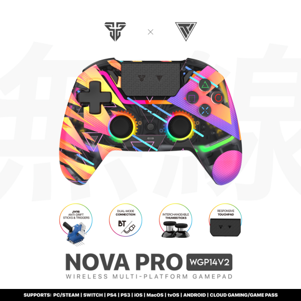 Joypad wireless Fantech WGP14V2 NOVA PRO multiplatform Rainbow