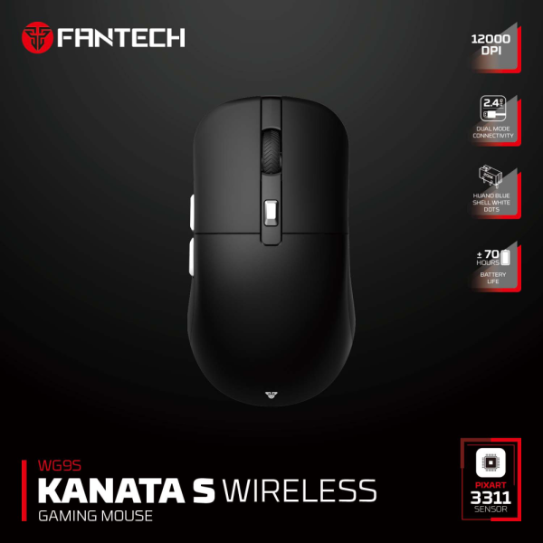 Mis Wireless Gaming Fantech WG9S Kanata S crni