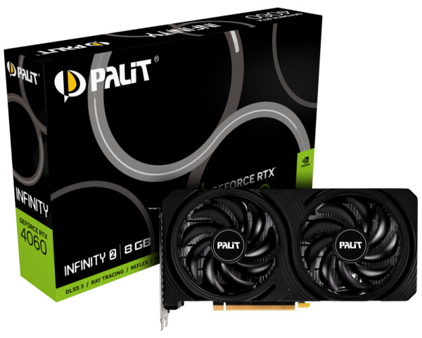 SVGA PCIE PALIT RTX4060 8GB/GDDR6/128bit Infinity 2