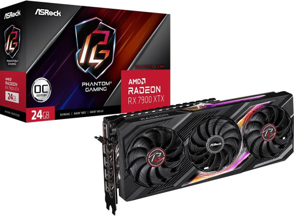 SVGA Asrock Radeon RX7900 XTX Phantom Gaming 24G OC 384bit, RX7900XTX PG 24GO