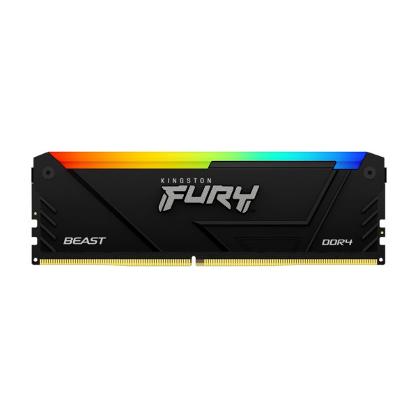 RAM DDR4 16GB 3200MHz Kingston FURY BEAST RGB KF432C16BB12A16