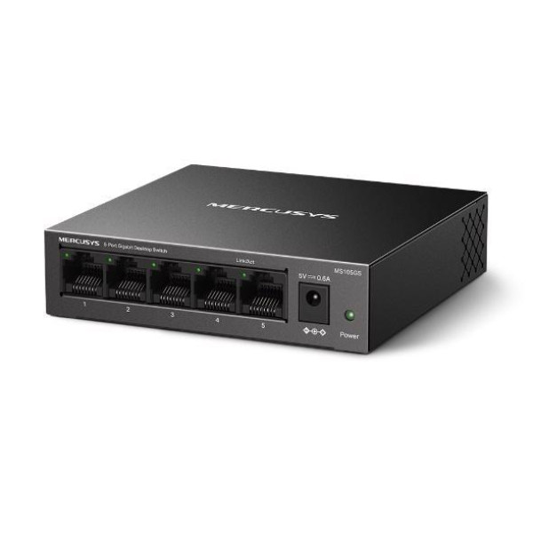 Mercusys MS105GS V2.0 5-Port Gigabit Desktop Switch Metal Housing ( 5663 )