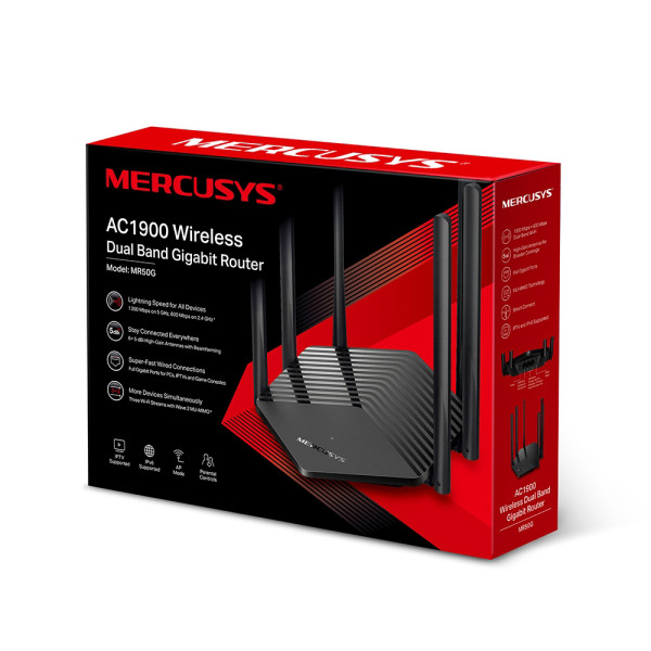 Mercusys MR50G, AC1900 Wireless Dual Band Gigabit Router ( 2452 )