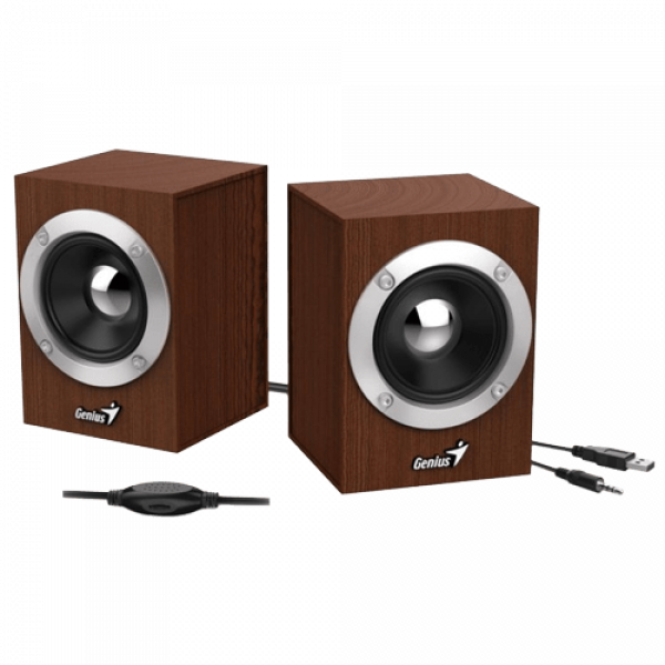 Zvucnici 2.0 Genius SP-HF280 USB Wood