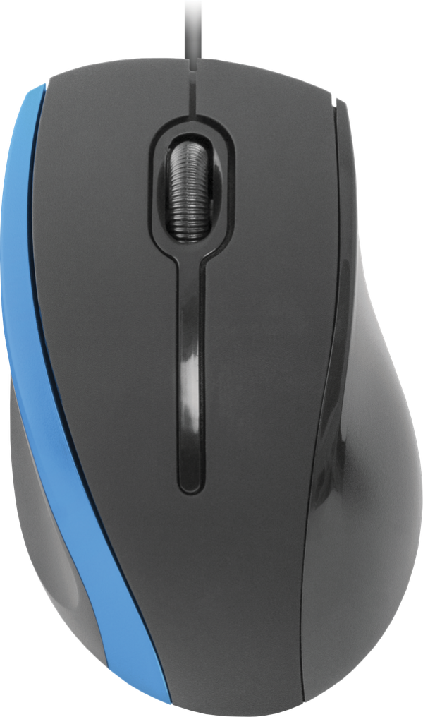 Miš Defender MM-340 žični USB, crno-plavi