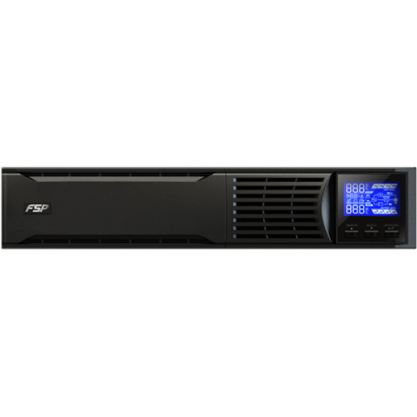 FSP UPS CH-1101RS / Champ 1K RM (PPF9001404), 1000VA/900W, Online, IEC*6, CE, W/CSB 12V9AH*2, W/USB port & cable, LCD, Intel. SLot, Rack ST